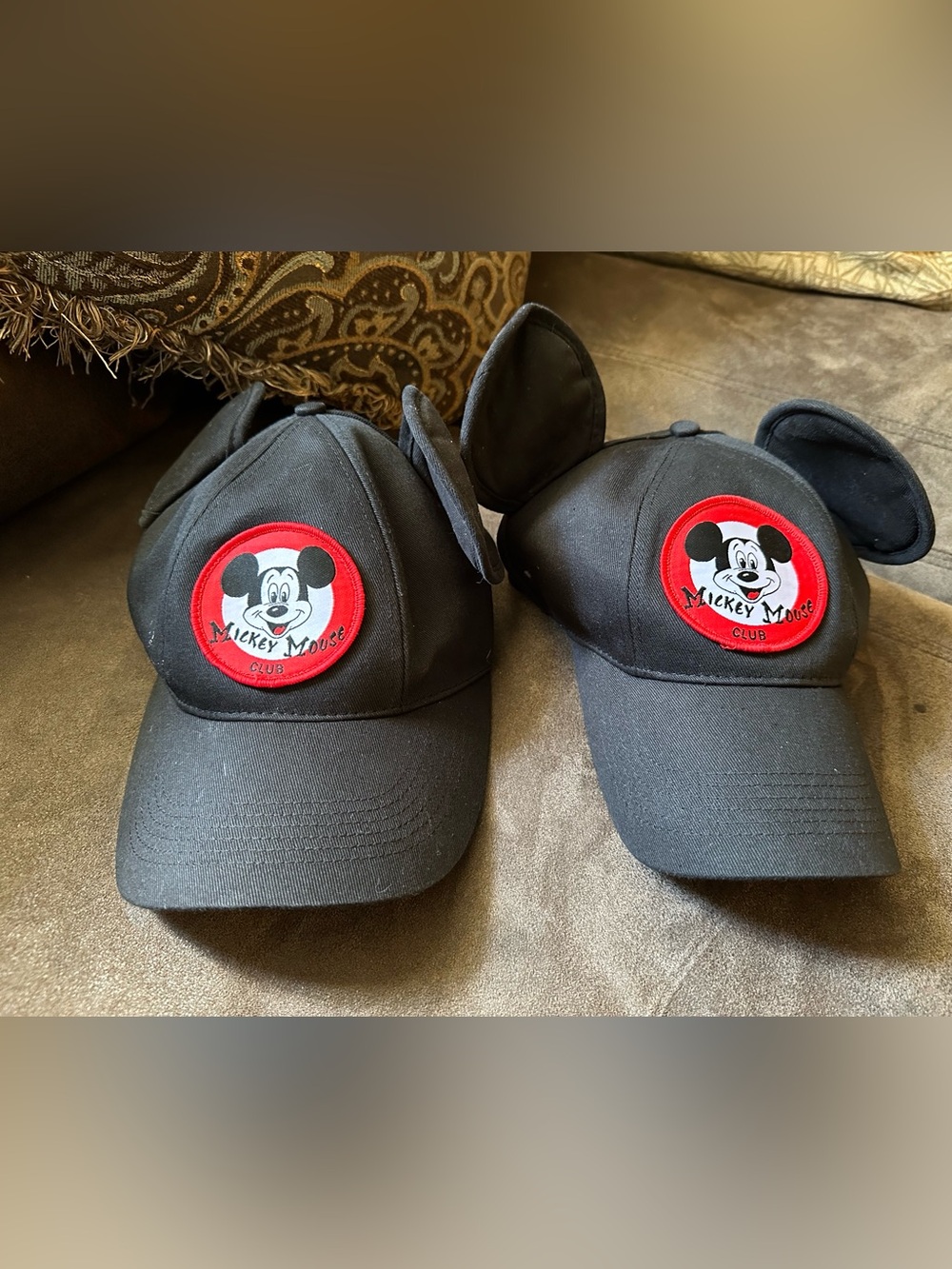 Pair of Mickey Mouse ear hats